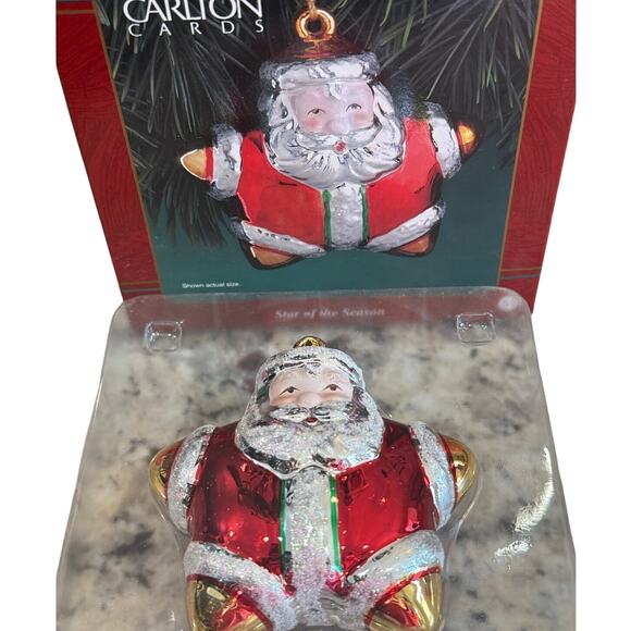 Vintage Heirloom Collection Santa Ornament Carlton Cards Star of the Season 10th - Picture 5 of 16